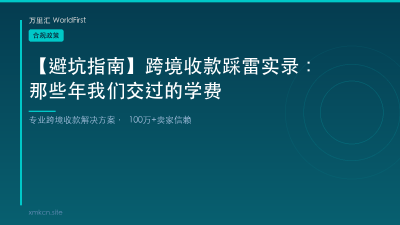 【避坑指南】跨境收款踩雷实录：那些年我们交过的学费