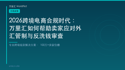2026跨境电商合规时代：万里汇如何帮助卖家应对外汇管制与反洗钱审查